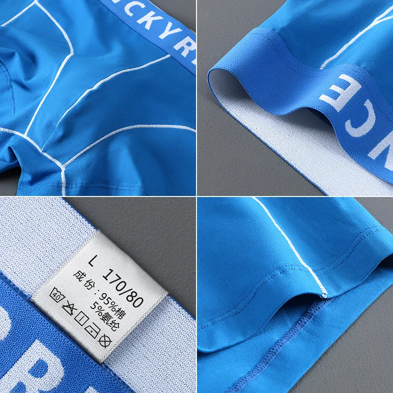 Men Boxers Men's Panties Solid Color Set Men's Shorts Underwears Men Cotton Soft Men Underpants Sexy Spring And Summer New Style