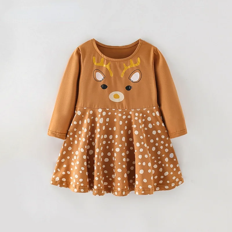 

2022 Spring New Baby Girls Cute Dress Children Casual Clothing Kids Cartoon Dresses Fashion, #6760