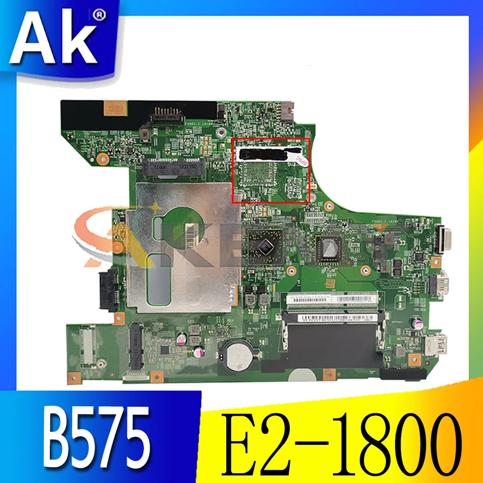 

Akemy LB575B MB 11314-1 48.4VV01.001 For B575E B575 Laptop Motherboard CPU E2-1800 DDR3 100% Test
