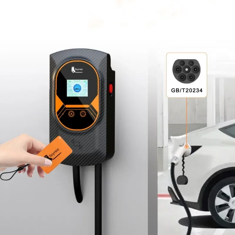 

Feyree 7kw Ev зарядное устройство Wallbox Тип 2 1 GBT Ev зарядное устройство 7kw 22kw Evse домашнее электрическое автомобильное зарядное устройство Ev Зарядные станции