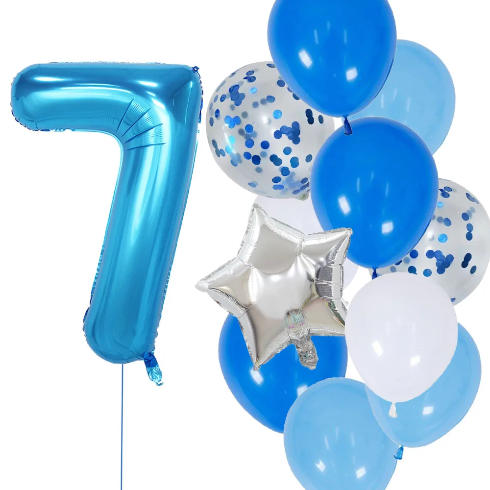 

12 шт. Розовые латексные шары с цифрами для дня рождения catchmyparty