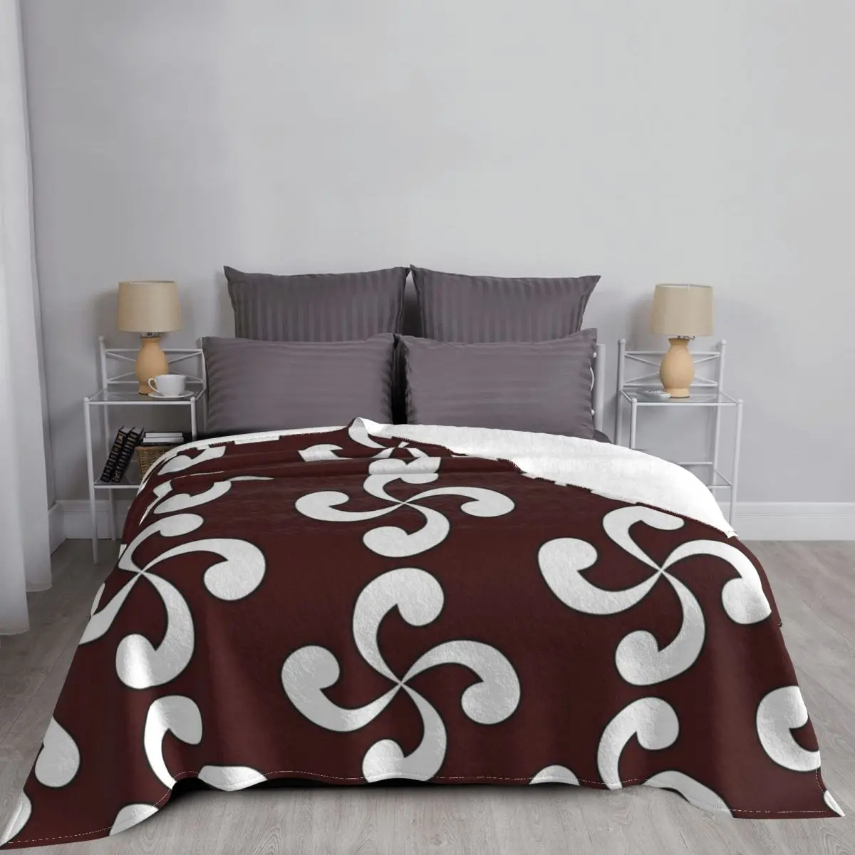 Одеяло lauрусру (Крест баскки) мягкое искусственное пушистое ворсистое одеяло