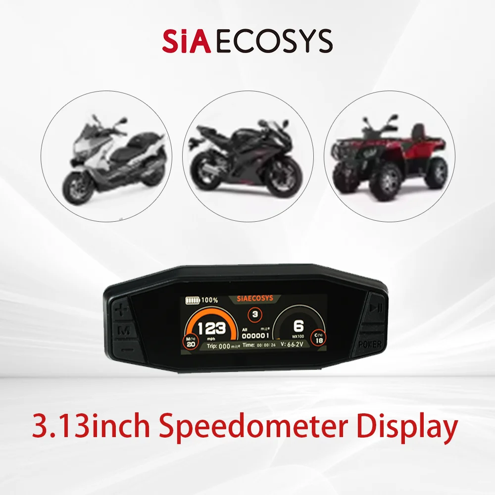 

Дисплей спидометра TFT SCJ313 3,13 дюйма для электромотоциклов и скутеров, регулируемый, с поддержкой CAN BUS и One-Line, со склада в РФ