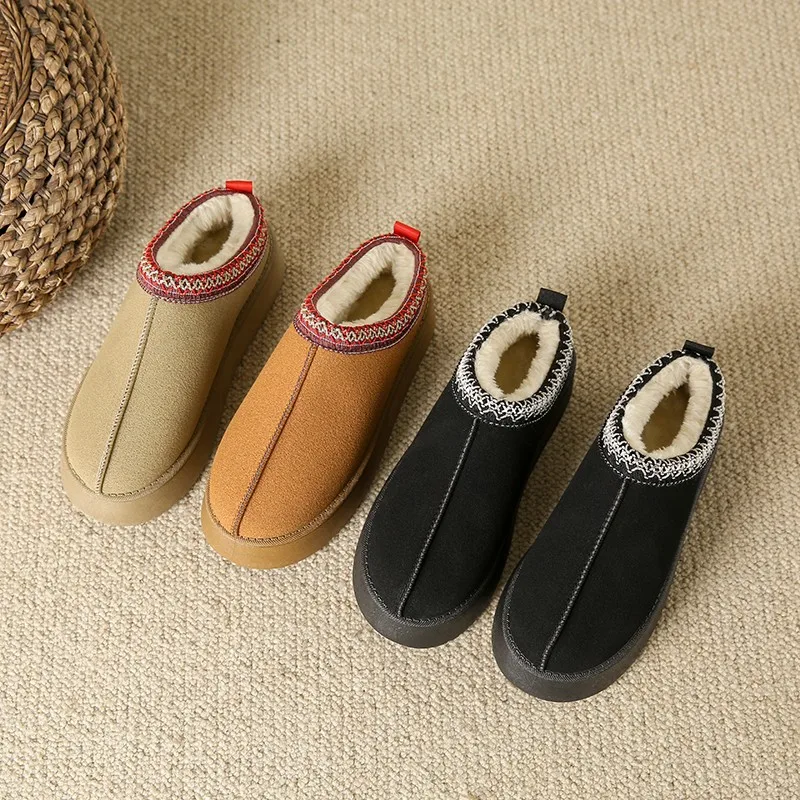 

Hot Selling Women's Shoes, Snow Boots Women's Winter New Fashion All-in-one Baotou Slippers Thick Soled Plush Cotton Shoes Women