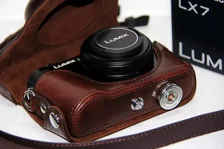 Сумка для цифровой камеры из искусственной кожи, жесткий чехол для Panasonic Lumix DMC-LX7 LX7 LX5 LX3 LX-7 LX-5 LX-3 с ремнем на плечо (art.: 3920dc67bfb10) - 3920dc67bfb10