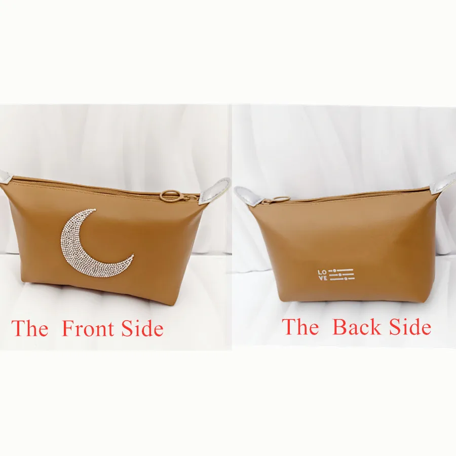 Водонепроницаемая Косметичка В Форме Кофейно-коричневого Луны Элегантный Из