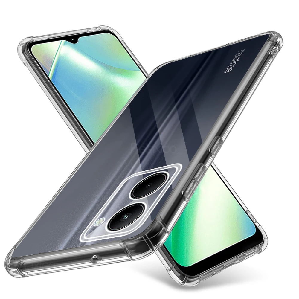 Чехол Realmi C33 4G, прозрачные воздушные мешки, Мягкая силиконовая задняя крышка для Realme C33 C 33 4G 2022 RMX3624 6,5 дюйма, противоударные Чехлы Realmec33