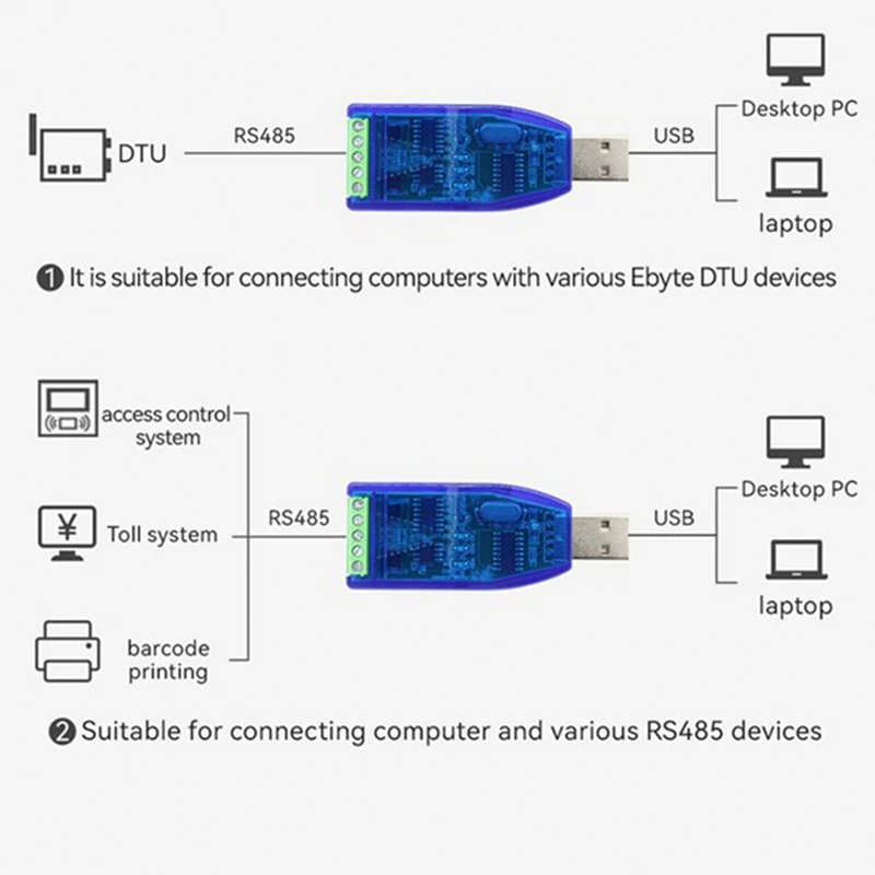 Промышленный преобразователь USB в RS485 RS232 обновленная защита совместимость