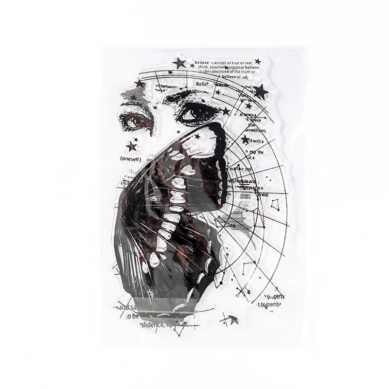 

Прозрачные силиконовые штампы с растениями и бабочками