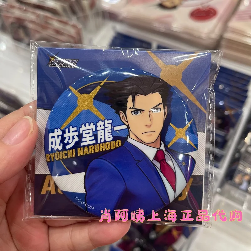 Брошь Ace Attorney Phoenix Wright Miles Edgeworth