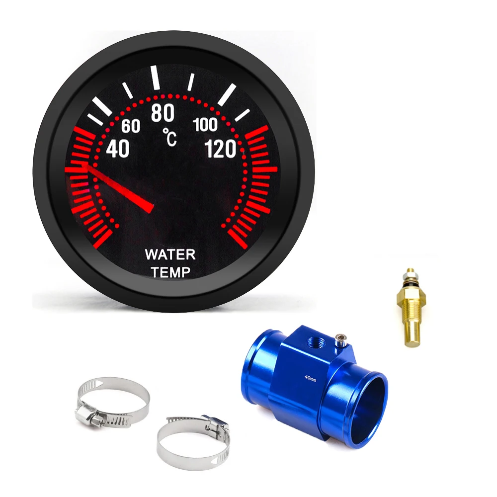 

Автомобильный датчик температуры воды 52 мм 40 ~ 120 ℃ С датчиком температуры воды и адаптером температуры воды, соединительная труба радиатора, датчик 1/8ZG, автомобильный датчик