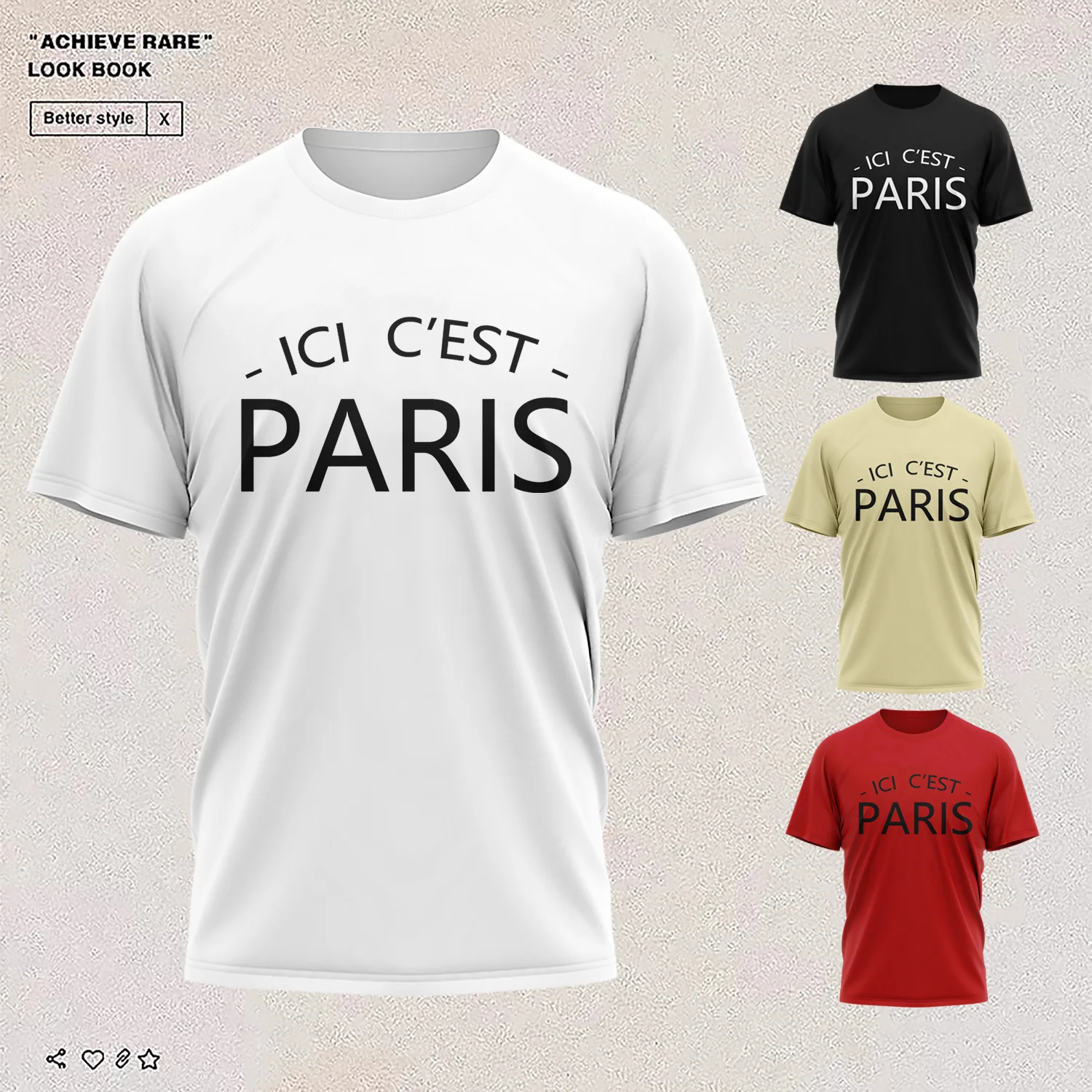 

Welcome To Paris Leo Lionel Messi Same Style T Shirt Ici C'est Paris Print Top Man Summer Casual Polyester Tee Messi Fans Tshirt