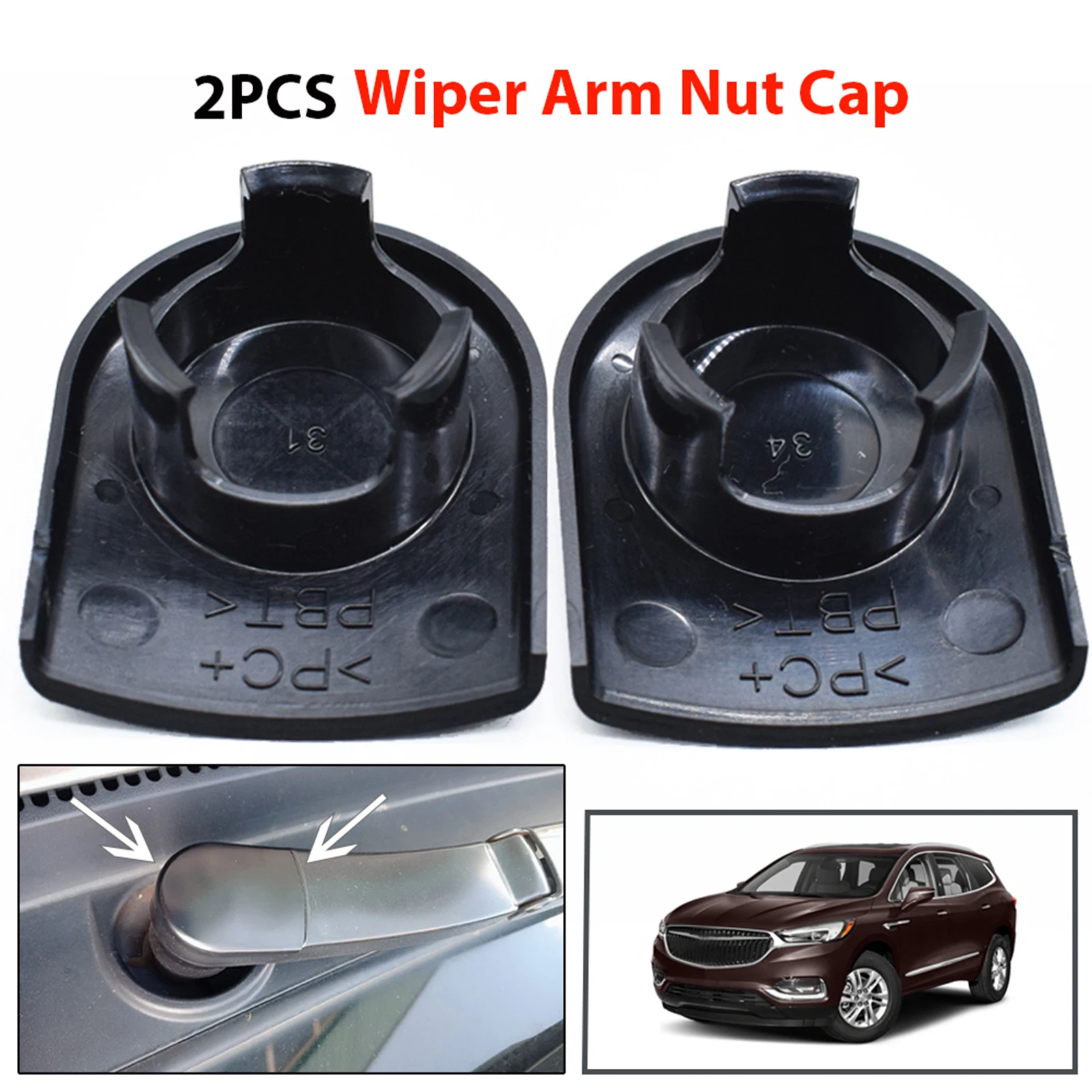 2 шт. головка стеклоочистителя гайка колпачки болт защита для Buick Enclave Regal Lacrosse Alpheon