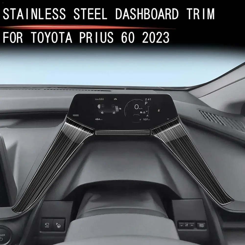 

Центральная консоль из нержавеющей стали для Toyota Prius 60 Series 2023 2024, приборная панель, крышка, украшение автомобиля, аксессуары для интерьера