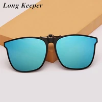 photochromic polarized clip on sunglasses gradient near sighted driving night vision lens antiuv sunglasses outdoor clip glasses