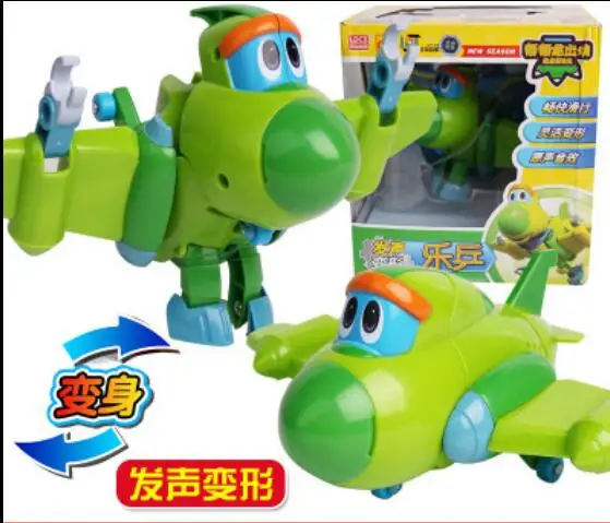 

Newest ABS Big Deformation Gogo Dino Action Figures with Sound REX Transformation Car Airplane Motorboat Crane Dinosaur toys 1