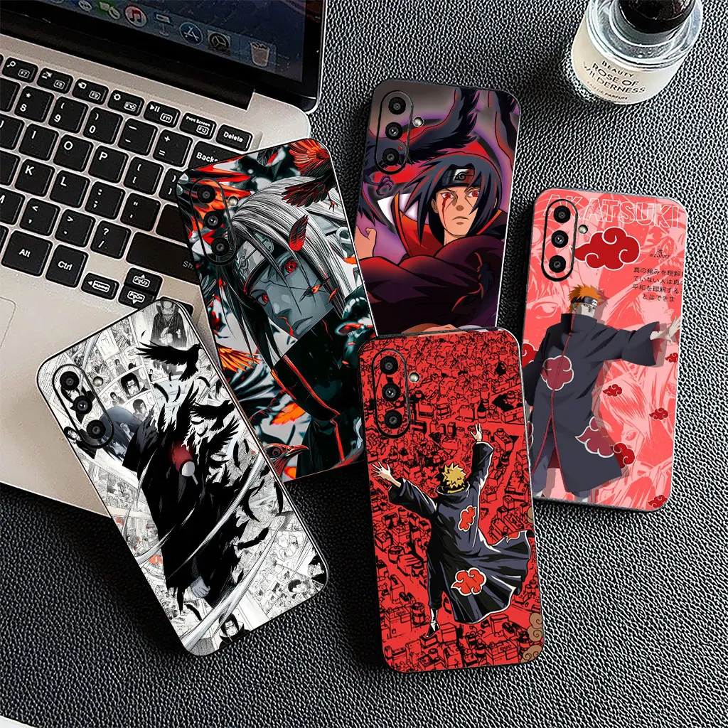 Фото Чехол для телефона Xiaomi Redmi Note 12 11 10 Pro 10A 10C 12C 14C A4 Note12 5G, чехол-накладка с изображением Акацуки, Наруто, Итачи Учиха №2