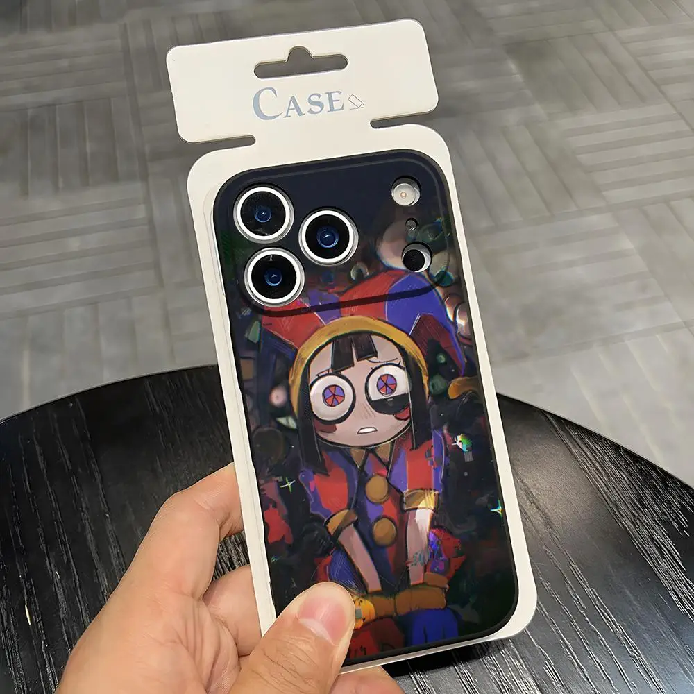 Фото Удивительный чехол для телефона D-Digital Circus для iPhone 17 Pro Max, 15, 16e, 13, 14, 12 Mini, 11, Xr, X, Xs Pro Max, 8, 7 Plus, задняя крышка №1