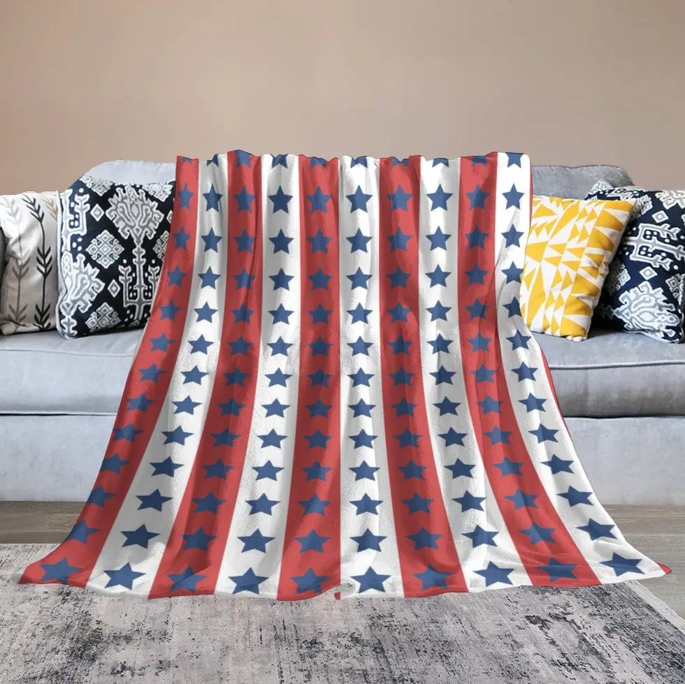 

Flannel Fleece Blanket Super Soft Bed Throw Blanket Warm Cosy Blanket Lightweight Sofa Blanket American