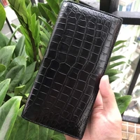 new mens genuine leather long wallet leisure fashion trend business free shipping cash envelope luxury designer handbag purse