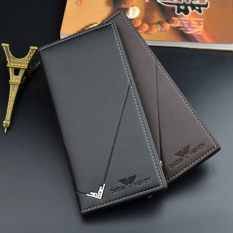 

Men Long Short Wallet Youth Soft Wallet Multi-Card Large Capacity Fashionable New Wallet