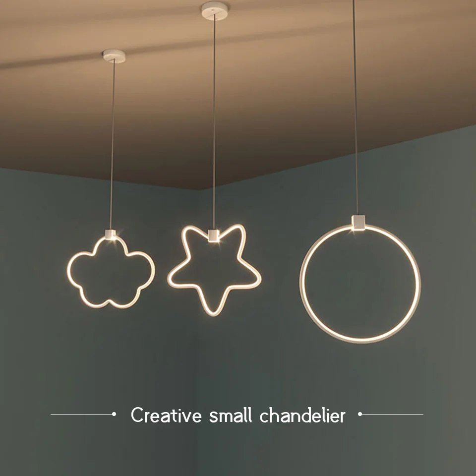 

Креативная маленькая люстра, детская прикроватная лампа для спальни, современная простая индивидуальная люстра