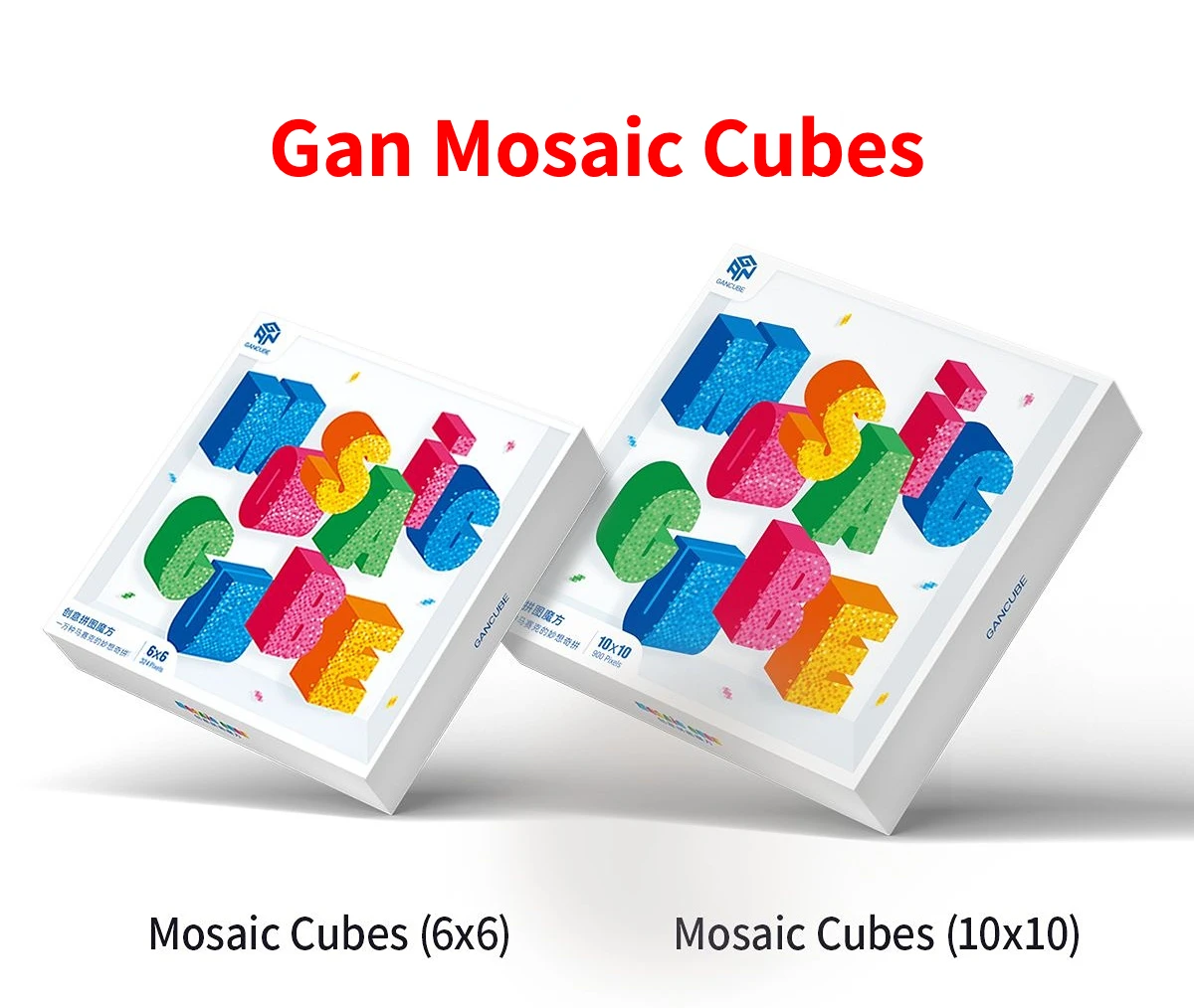[Funcube]GAN мозаичный куб 6x6x6 кубик-головоломка GAN мозаичный куб 10x10x10 креативная кубическая мозаика декоративные картины креативное здание
