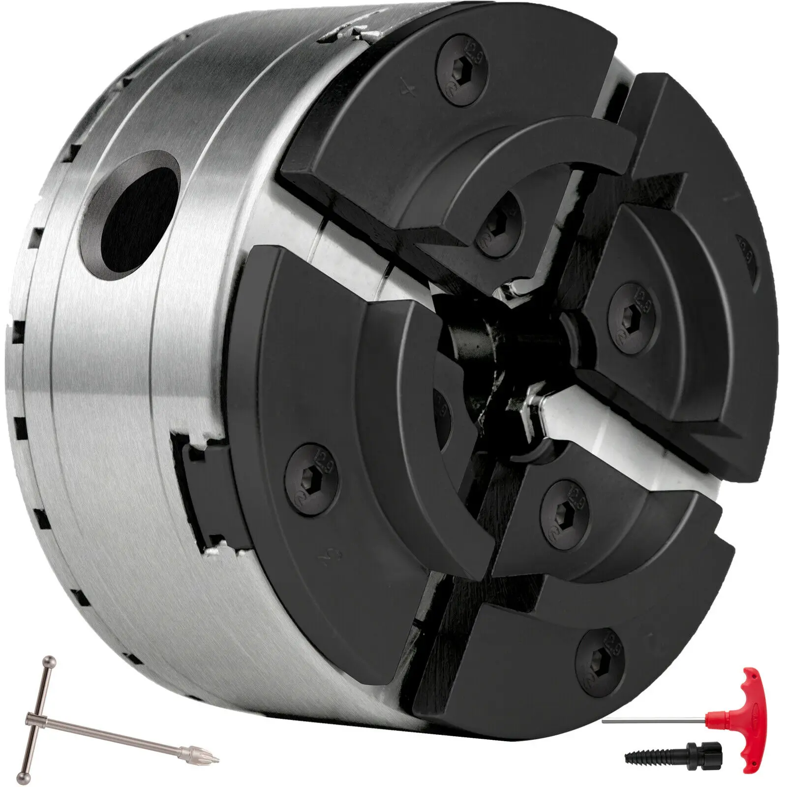 

MX-125M 4 Jaw 125mm Lathe Chuck M33 Mount Reversible Hardened Wood