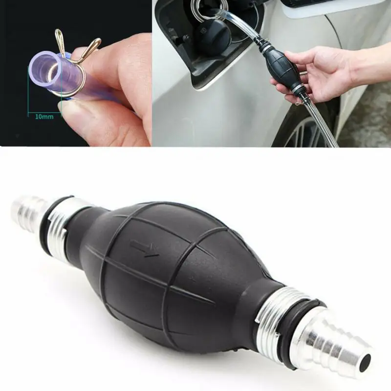 

1.8 Meter Car Oil Pipe Car Fuel Gas Pump Car Black Bulb Type Hand Pump Car Oil Water Transfer Pump Syphon Oil Oil Guide Pipe
