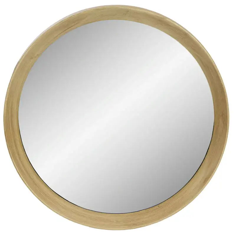 

19.75 in x 19.75 in Brown Traditional Wall Mirror