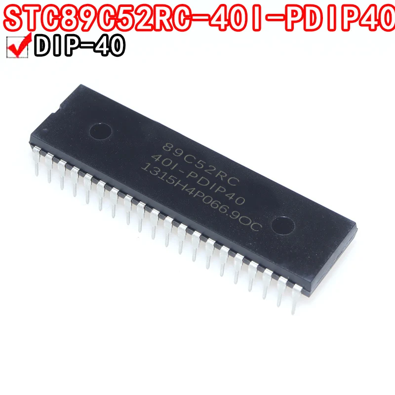 1 шт. STC89C52RC STC89C52RC-40I-PDIP40 DIP40, DIP40 вставлен напрямую