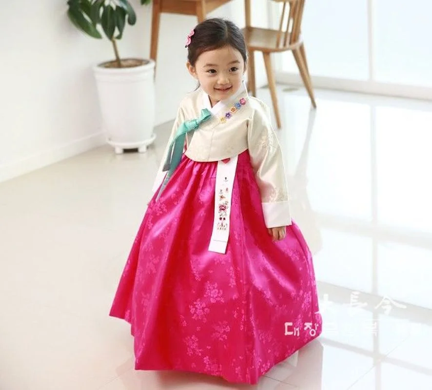 Customized Baby's One Year Old Hanfu Korean Imported Forging Hanfu Little Princess Hanfu