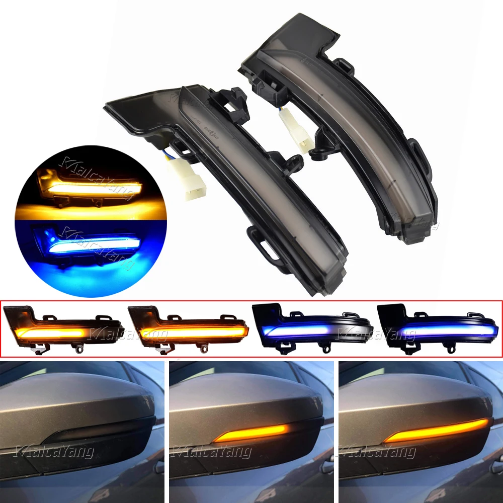 

For Skoda Octavia MK3 5E 2013-2018 For VW T-Roc T-Cross New Dynamic Blinker Side Mirror Indicator Flasher LED Turn Signal Lights
