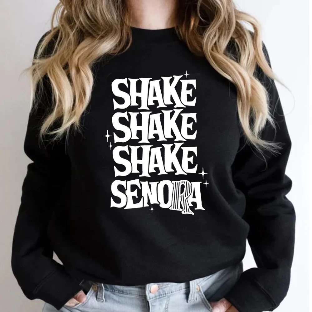 Фото Толстовка Shake Shake Senora на Хэллоуин, толстовка с капюшоном из фильма на Хэллоуин, забавные женские толстовки с длинными рукавами, повседневные толстовки с рисунком №2