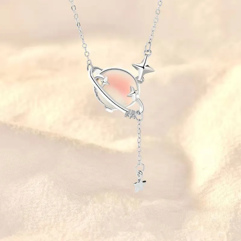 

Женская цепочка из серебра 925 пробы, с лунным камнем