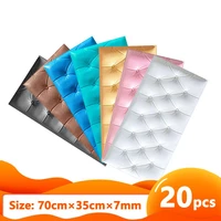 self adhesive panel thickening 7mm 3d stereo wall stickers waterproof soundproof bedroom living room bathroom decoration