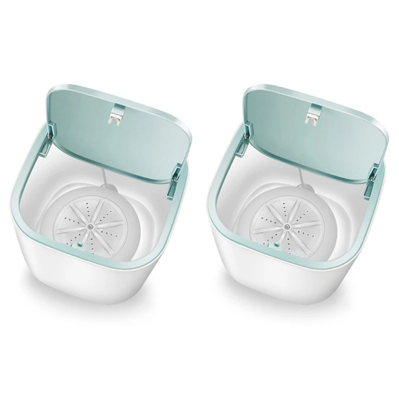 

2X Mini Washing Machine Automatic Household Dehydrated Mini Tube3-5Kg Wash Dry Und Erwear Care Cleaner