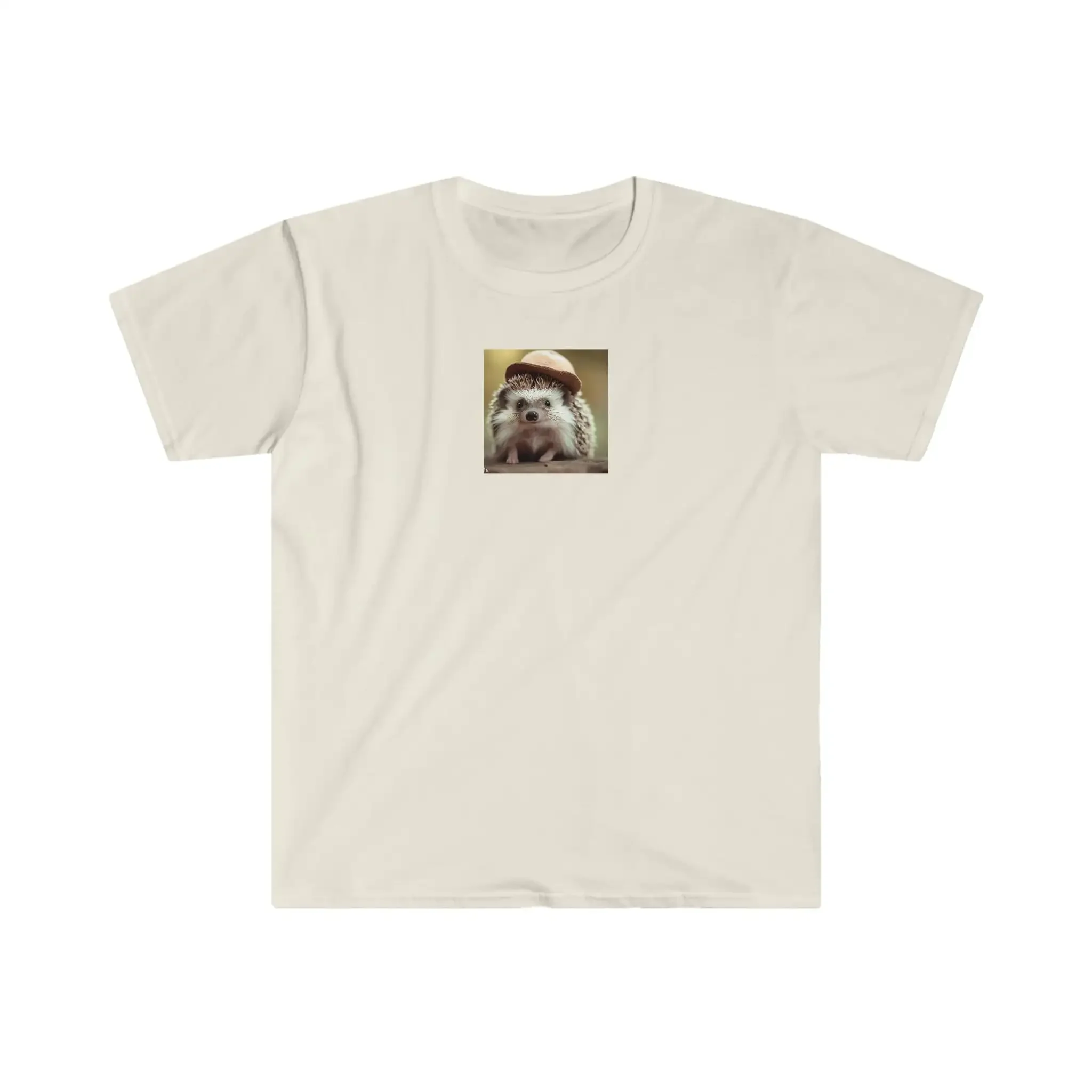 Футболка в стиле унисекс с ежиком шляпе