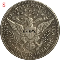 american 18921915 s version quarter dollar silver plated brass commemorative collectible coins lucky challenge coins copy coins
