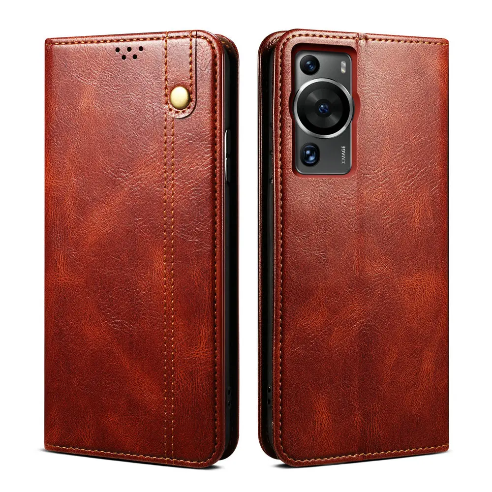 

P50 Pro P60 2023 Luxury Case Leather Card Magnet Book Texture Skin for Huawei P60 Pro Case phone P50E P 60 50 P60Pro Flip Cover