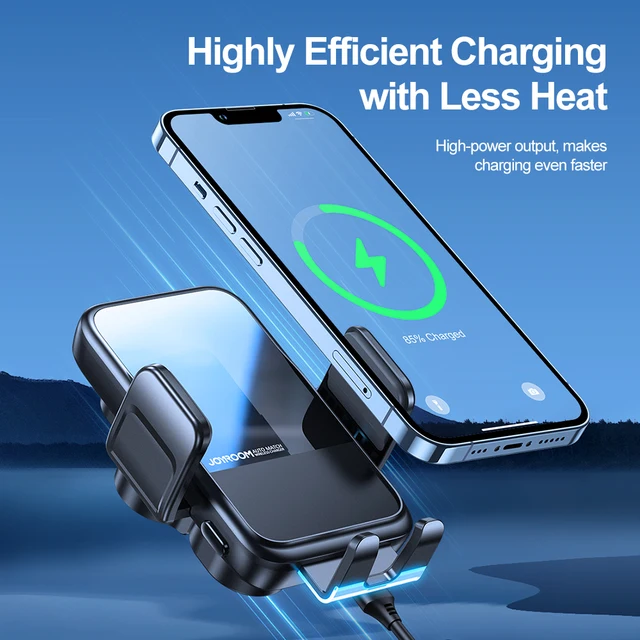 Joyroom Wireless Charging Car Phone Holder 15W Fast Charging Phone Holder in Car Car Charger For iPhone Xiaomi Huawei Samsung 2