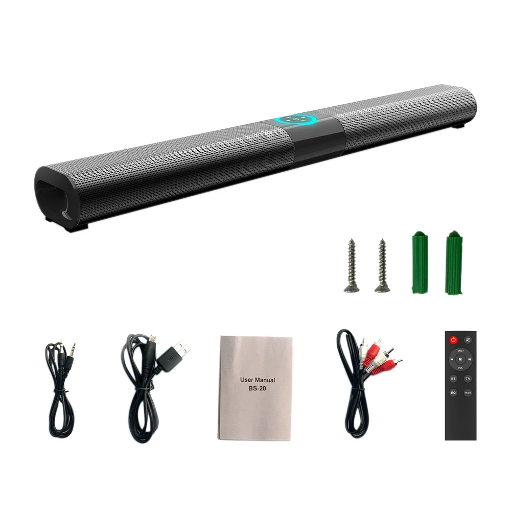 

RGB Sound Bar,Soundbar for TV with Subwoofer,Wired & Wireless Bluetooth 5.0 Speaker,Wall Mountable Surround Sound System
