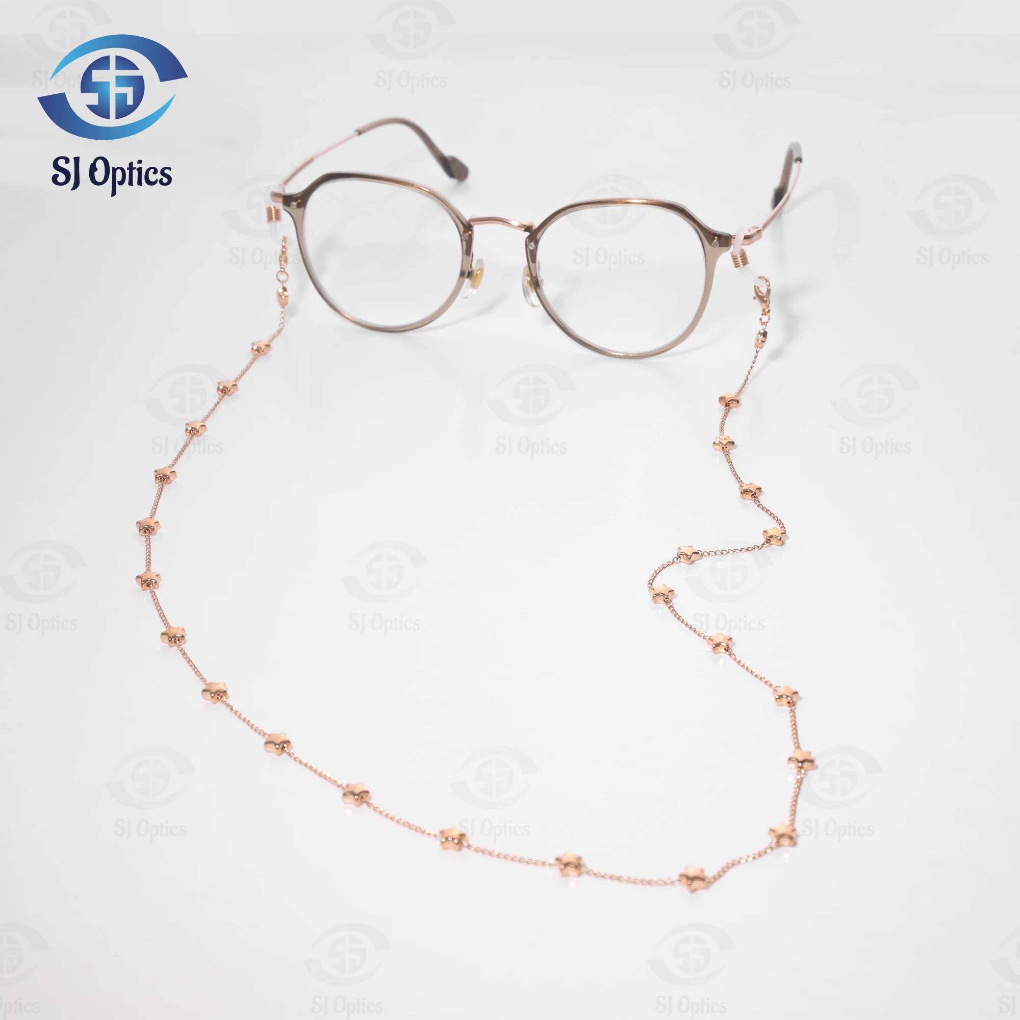 Женские очки со звездами и медной цепочкой элегантный шнурок для очков