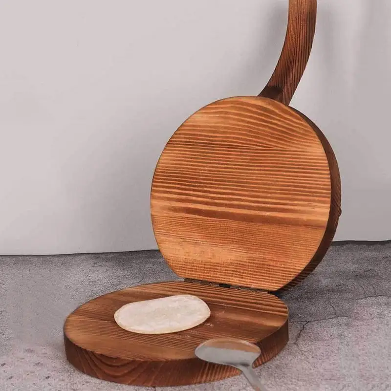

Dumpling Skin Maker Wooden Dumpling Skin Artifact Manual Dough Press Tool Multifunctional Pastry Tool For Tortillas And Dumpling