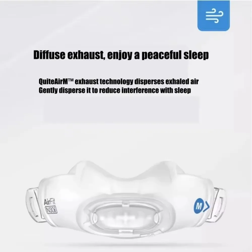 Фото Оригинальные обновленные детали Airfit N30i продаются отдельно включают ремешок, рамку, подушку, регулируемые и удобные принадлежности для носа. №4