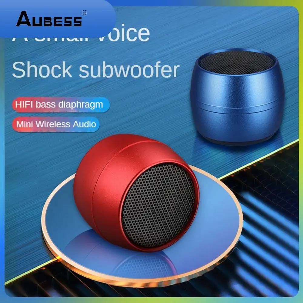 

Steel Gun Metal Portable Speaker Small Heavy Subwoofer New Audio Musci Player Voice Playback Waterproof Mini