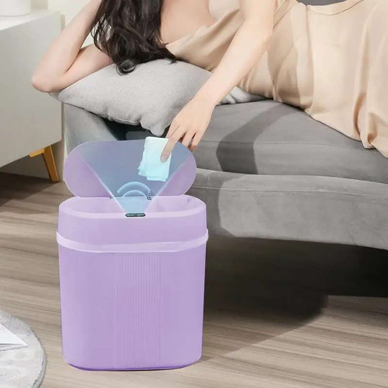 Автоматический мусорный бак тонкий датчик движения компактный большая емкость