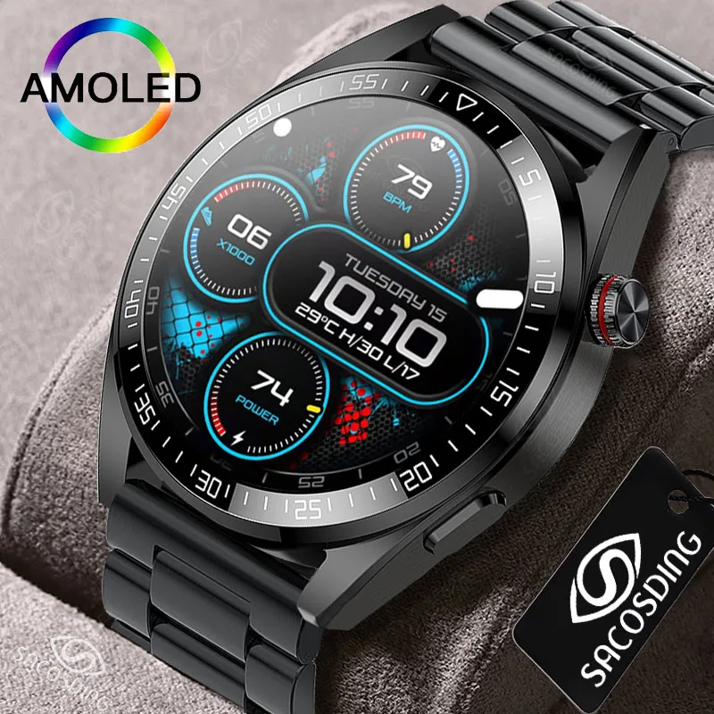 

2022 New Bluetooth Call Smart Watch 454*454 AMOLED 1.39 Inch Screen Watch Always Display The Time 8GB Local Music Smartwatch Men