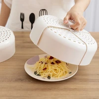 kitchen foldable microwave food cover plastic anti mosquito breathable food cover safe vent reusable leftovers dust food cover