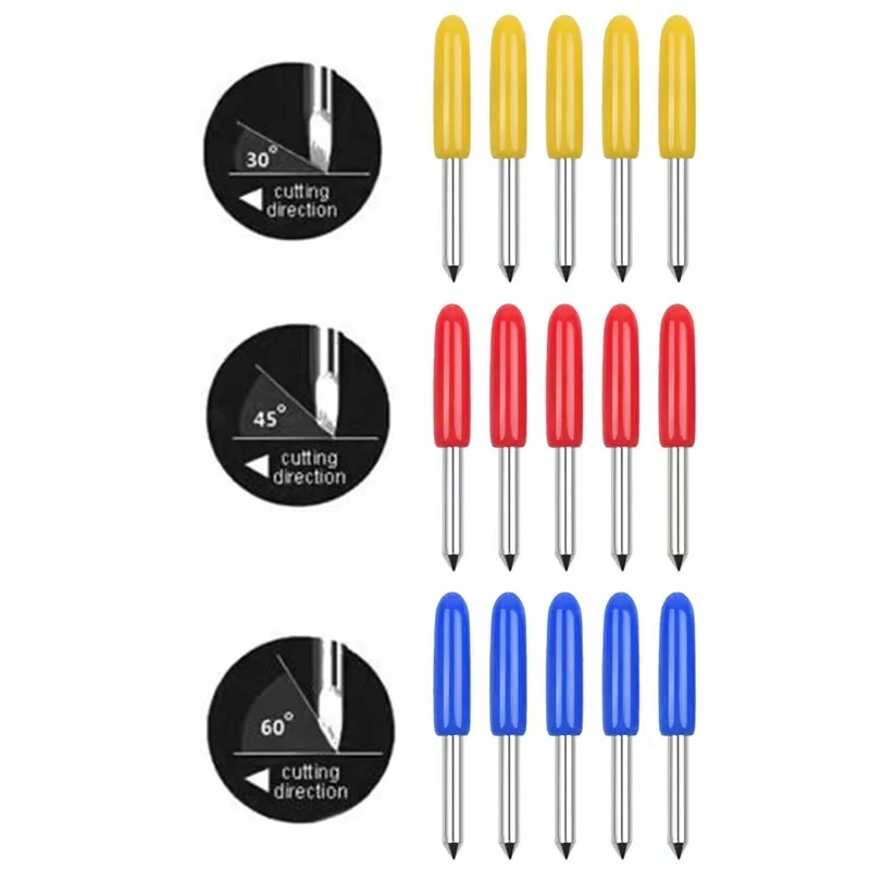 

50PCS 30/45/60 Degrees Replacement Blades For Roland Cricut Plotter Knife Cutter Blades Viny Cutter Offset Knife Blade